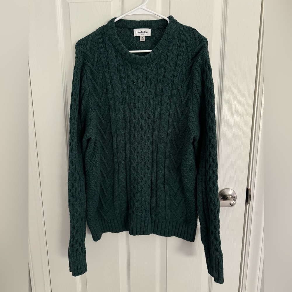 Goodfellow & Co Men’s Knit Sweater, Green, Size M